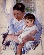Mary Cassatt Mother and her child Sweden oil painting artist